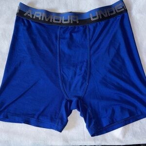 Under Armour Royal Blue Boxer Briefs YXL